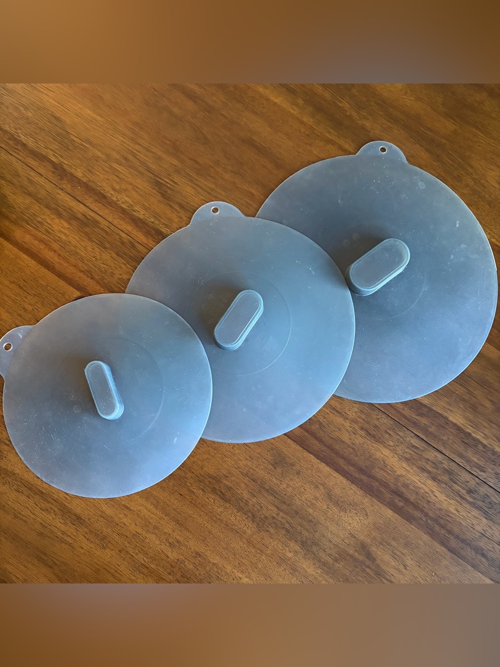 IKEA KLOCKREN Universal lid, set of 3, silicone